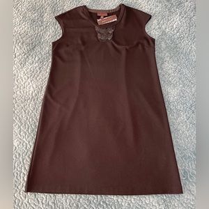 Dana Buchman NWT! XL Dress Women’s Black Tie Short Sleeve